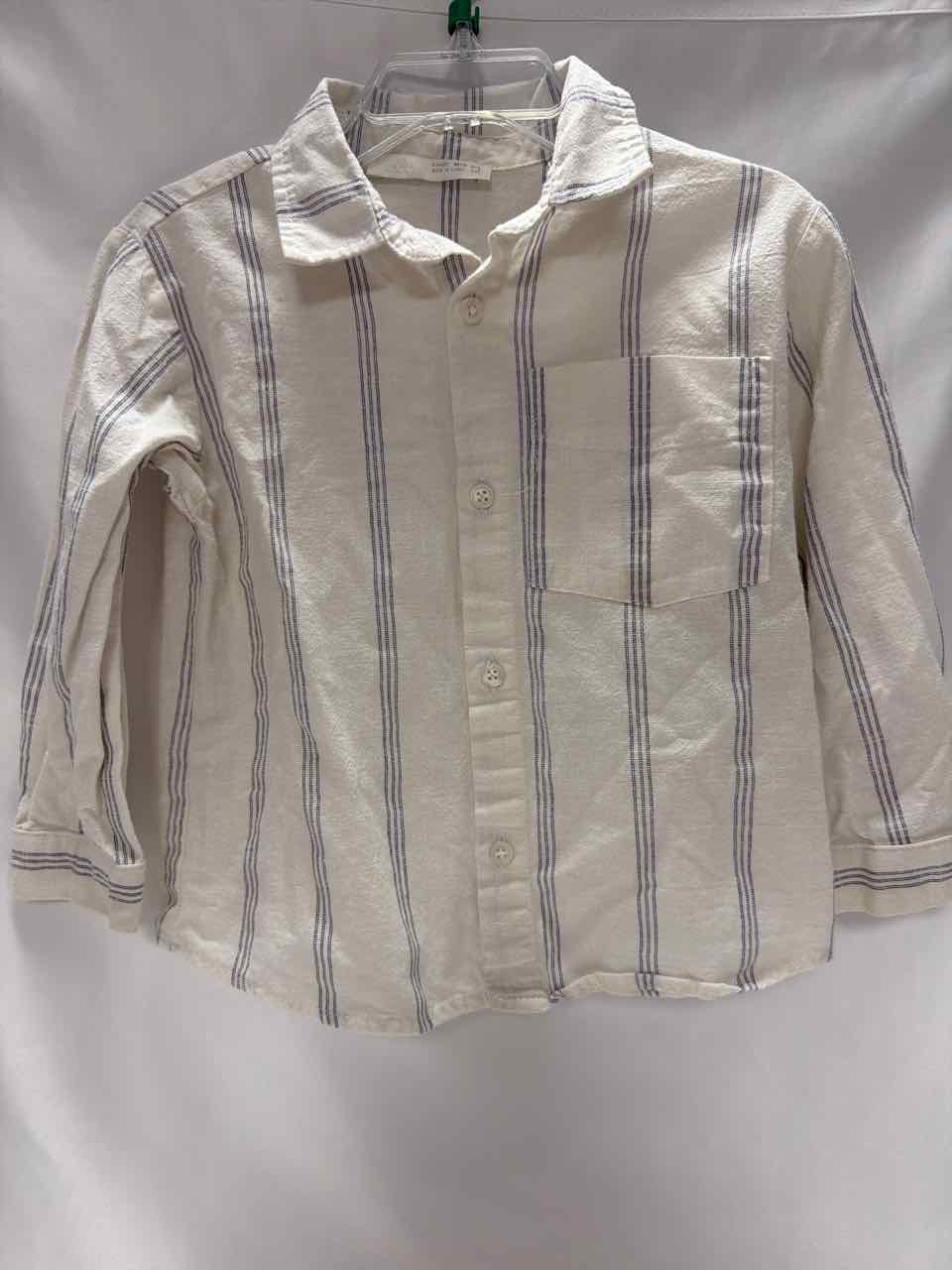 Zara Size 3T White Gently Used Shirt- Casual