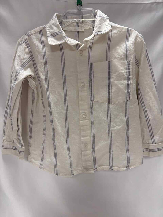 Zara Size 3T White Gently Used Shirt- Casual