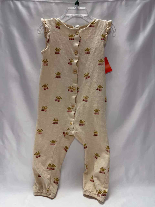 H&M Size 3T Cream Gently Used Romper- Casual