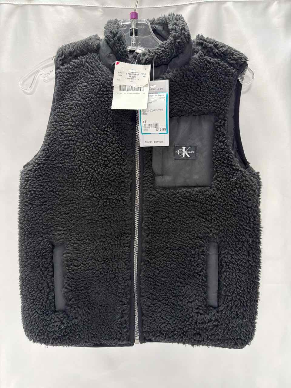 Calvin Klein Size 4T Black Vest