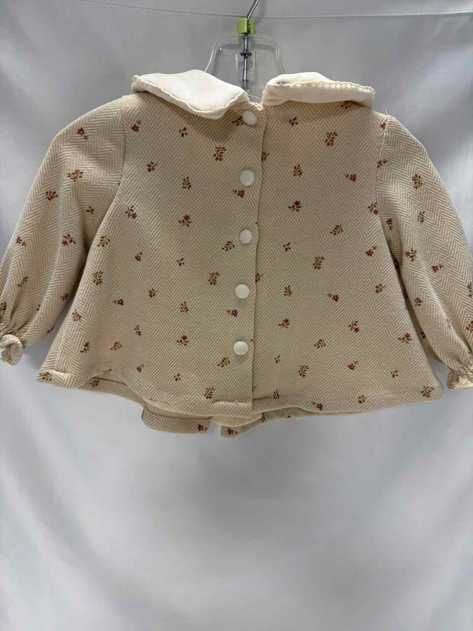 Cupcakes and Cashmere Size 0-3 Months Cream Gently Used Dress- Formal