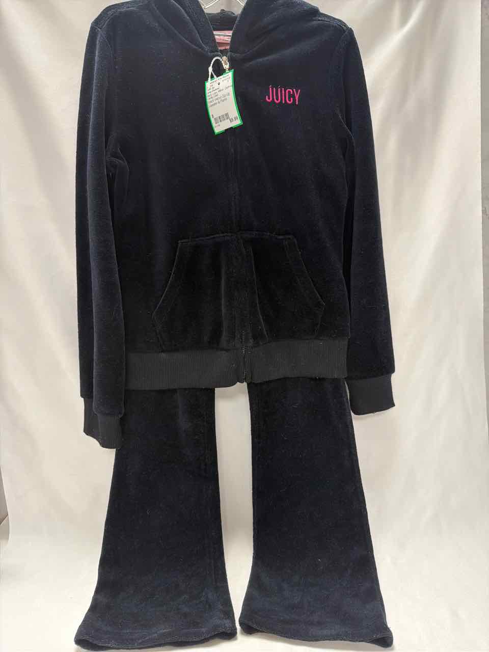 Juicy Couture Size 8 Black Gently Used Outfit -2pc