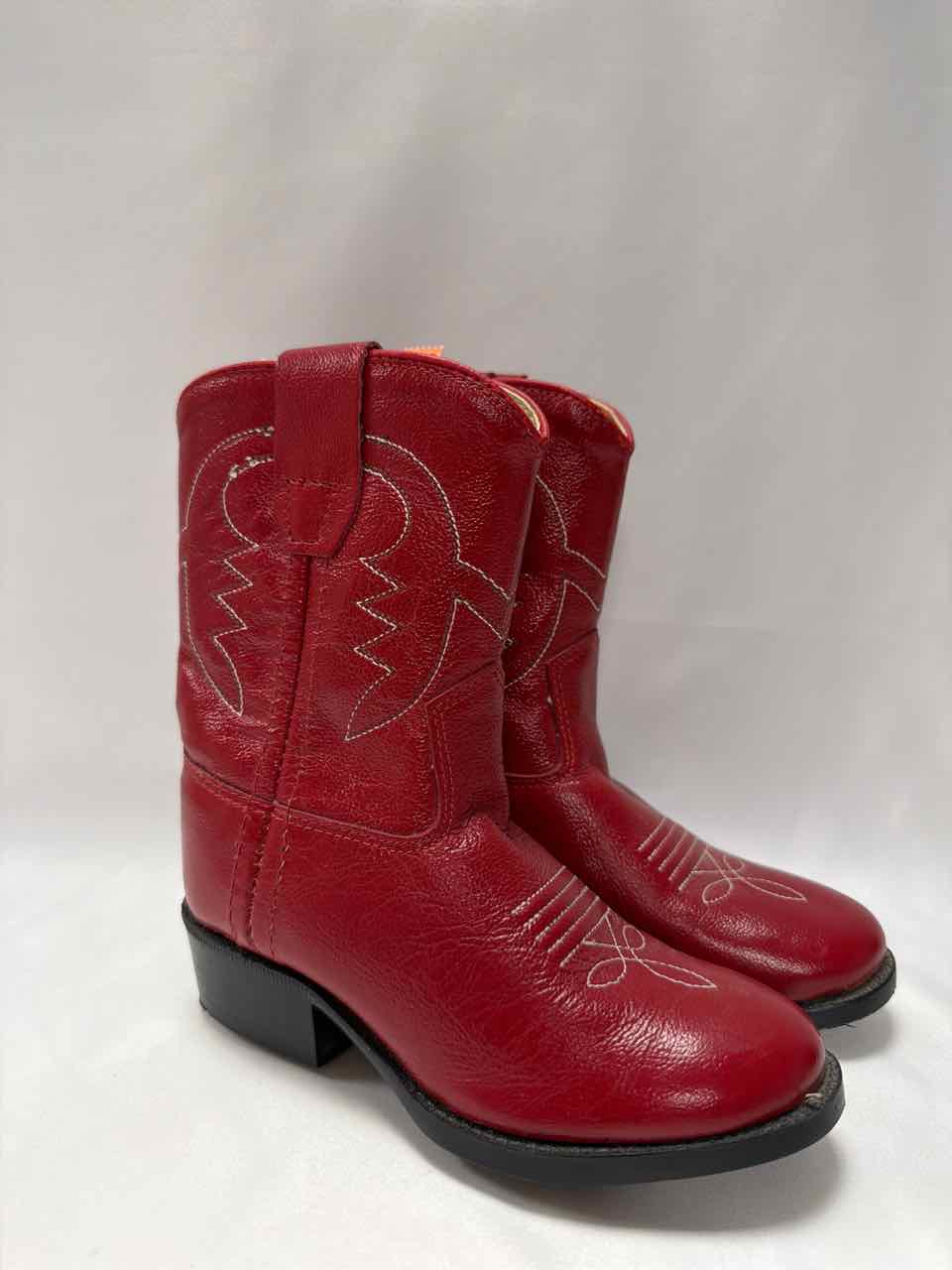 Old West Shoe Sizes 8C Red Boots