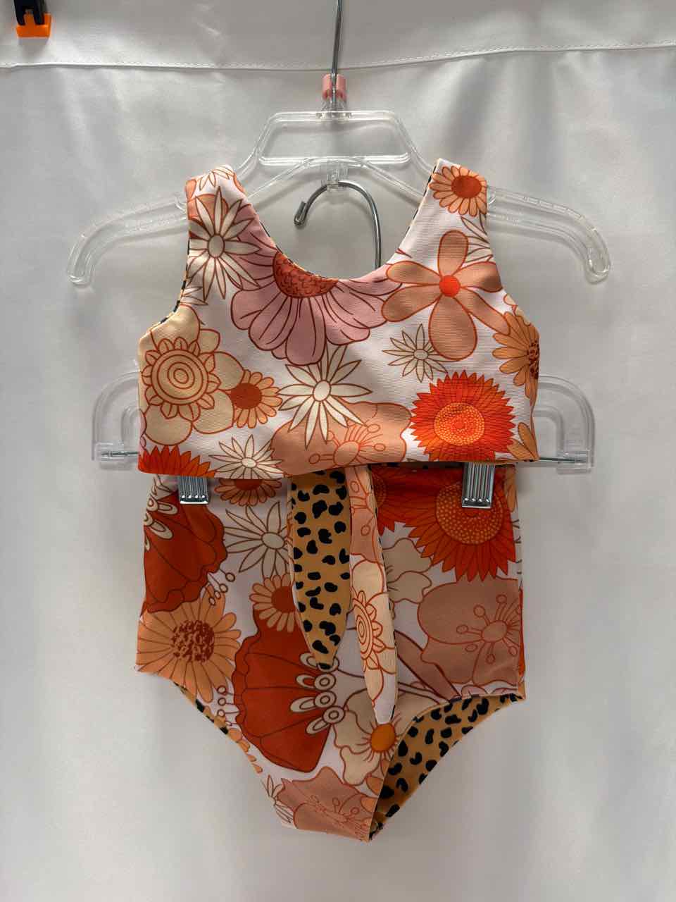 Size 12 Months Brown Swimsuit- 2pc
