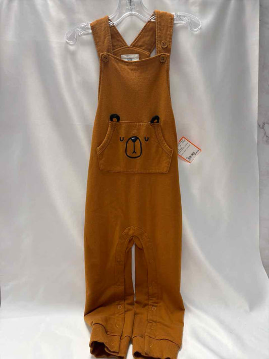 Little Sleepies Size 3T Brown Overalls