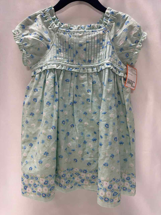 Janie and Jack Size 18-24 Months Teal Dress- Casual