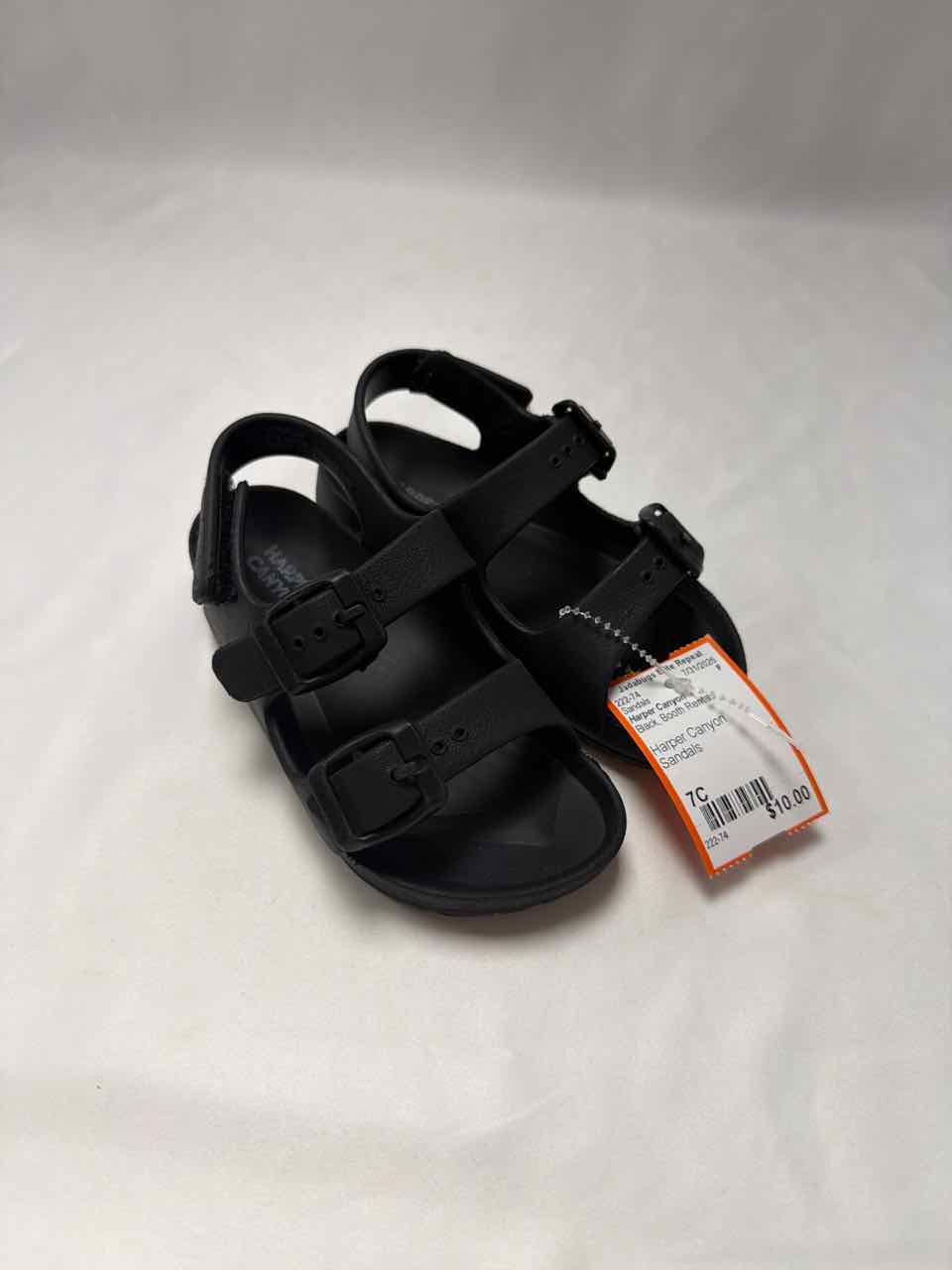 Harper Canyon Shoe Sizes 7C Black Sandals