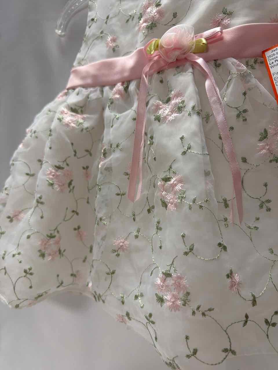 La Princess Size 12 Months White Dress- Formal