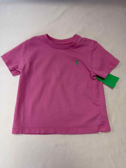 Ralph Lauren Size 12 Months Pink Gently Used Shirt- Casual