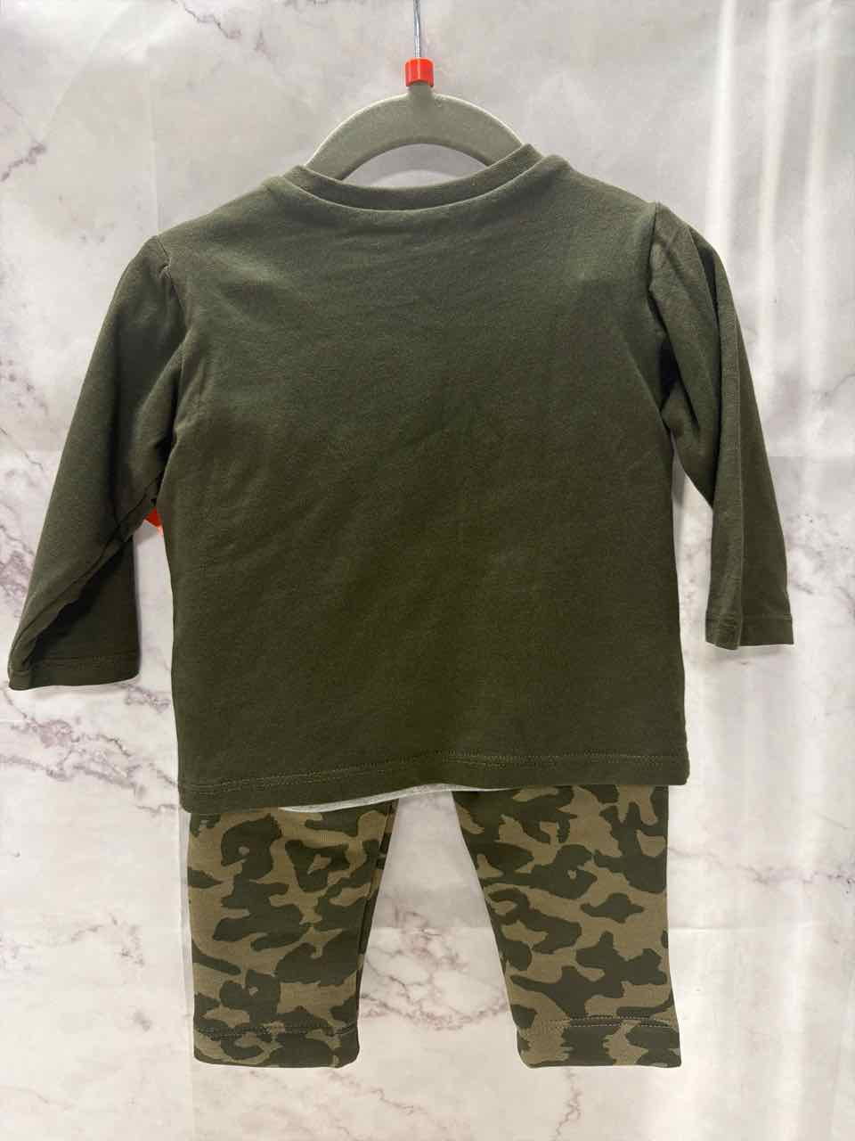 IKKS Size 6 Months Green Outfit- 3pc