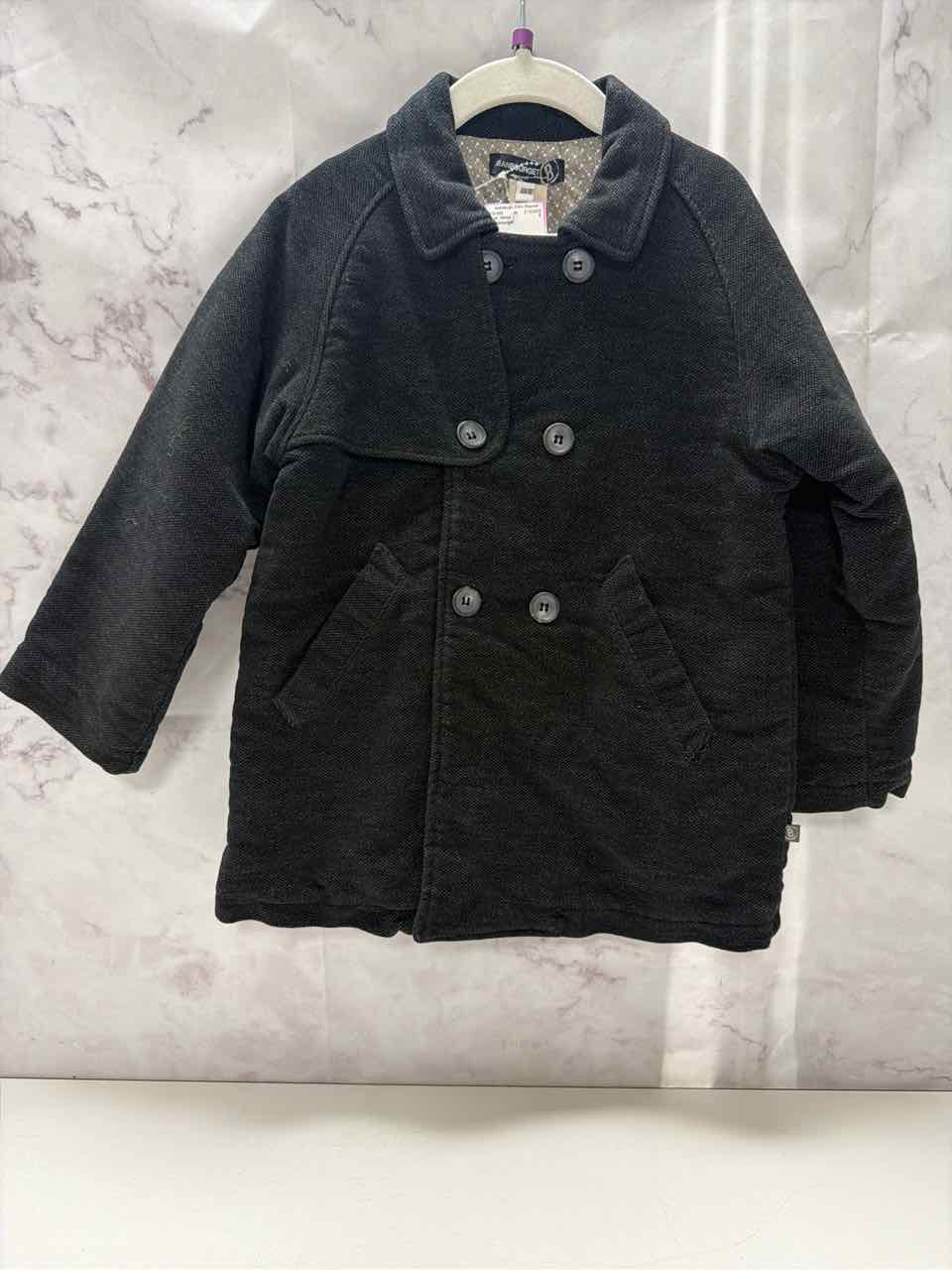Jeanbourget Size 4 Black Coat- Winter