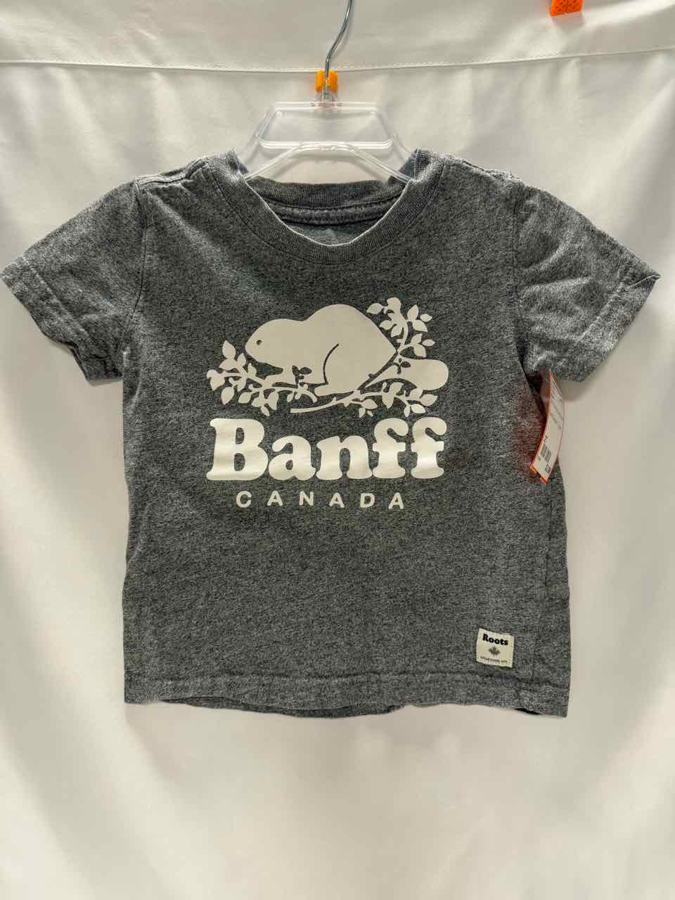 Roots Size 2T Gray Gently Used T-Shirt