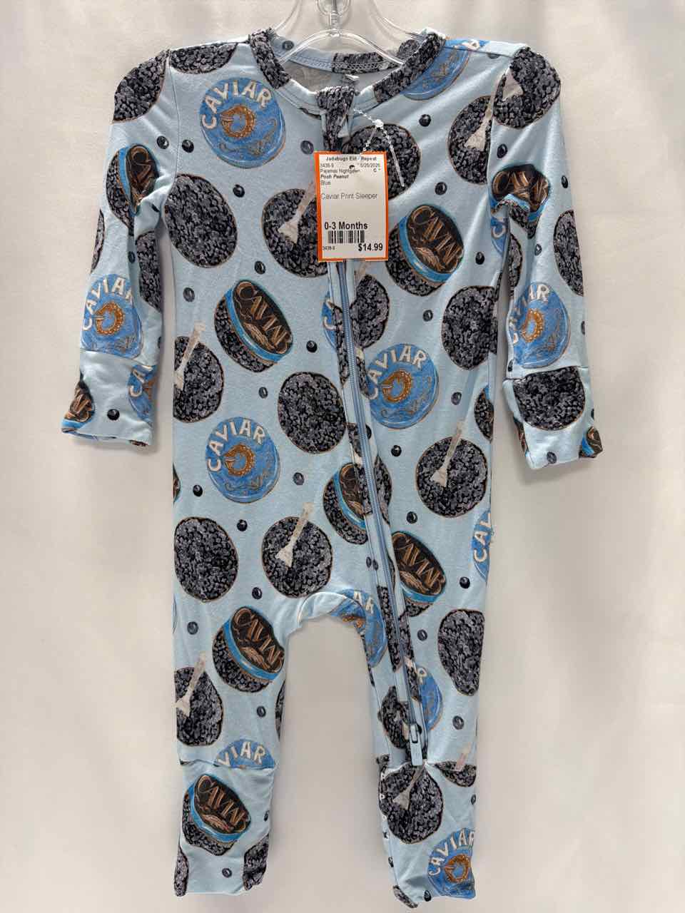 Posh Peanut Size 0-3 Months Blue Pajamas Nightgown