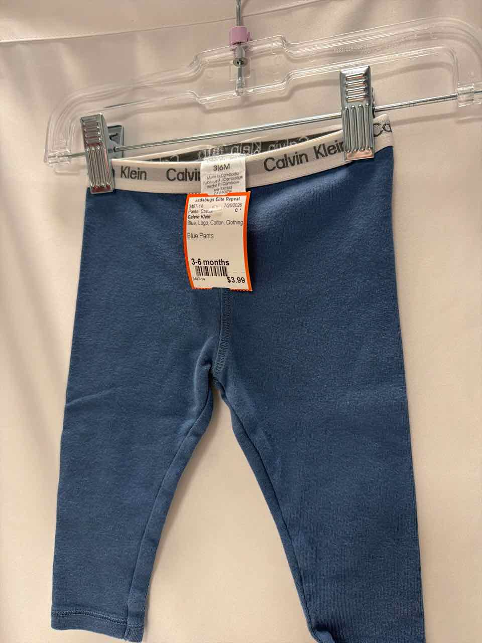 Calvin Klein Size 3-6 months Blue Pants- Casual