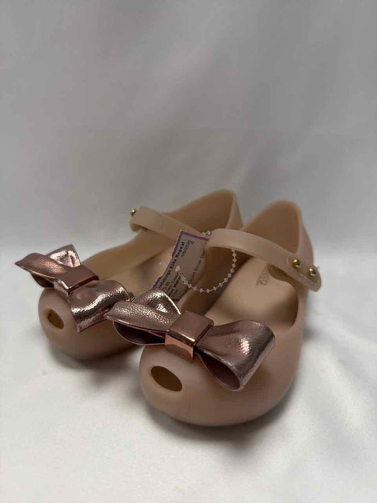Mini Melissa Shoe Sizes 7C Pink Gently Used Shoes- Casual