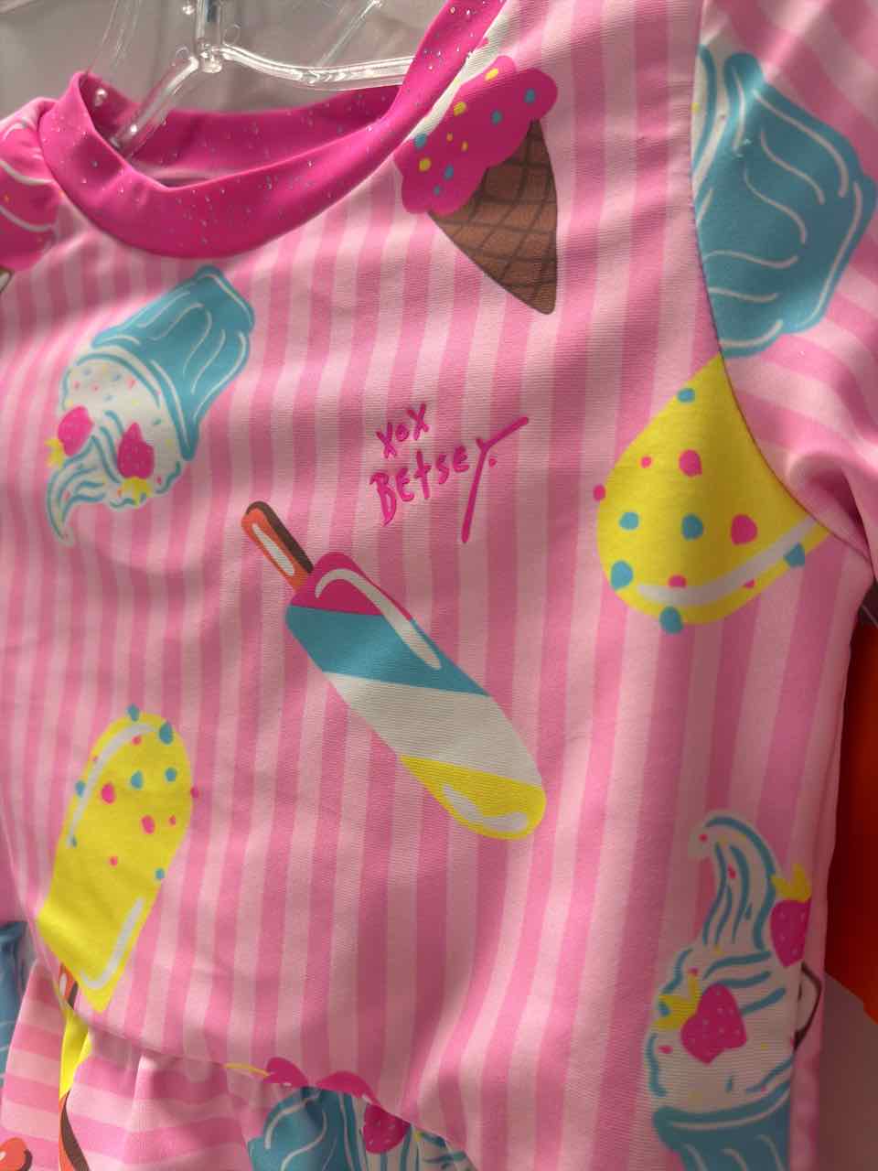 Betsey Johnson Size 3T Pink Swimsuit- 2pc