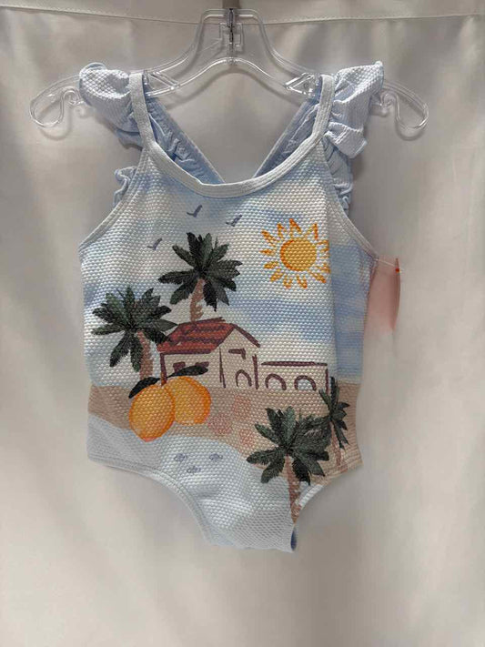 H&M Size 18 Months Baby Blue Swimsuit- 1pc