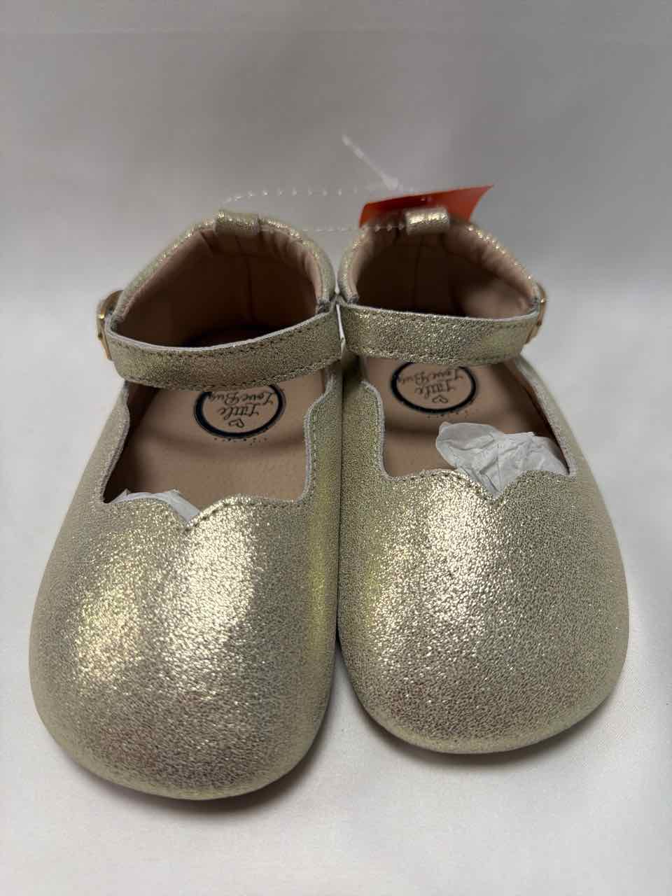 Little Love Bug Shoe Sizes 8C Gold Shoes- Formal