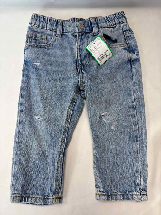Zara Size 12-18 Months Denim Gently Used Jeans