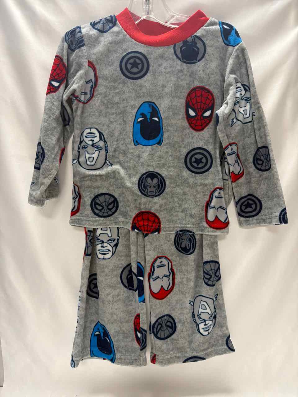Marvel Size 4 Gray Gently Used Pajamas- 2pc