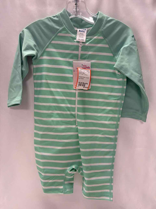 Rugged Butts Size 18-24 Months Mint Swimsuit- 1pc