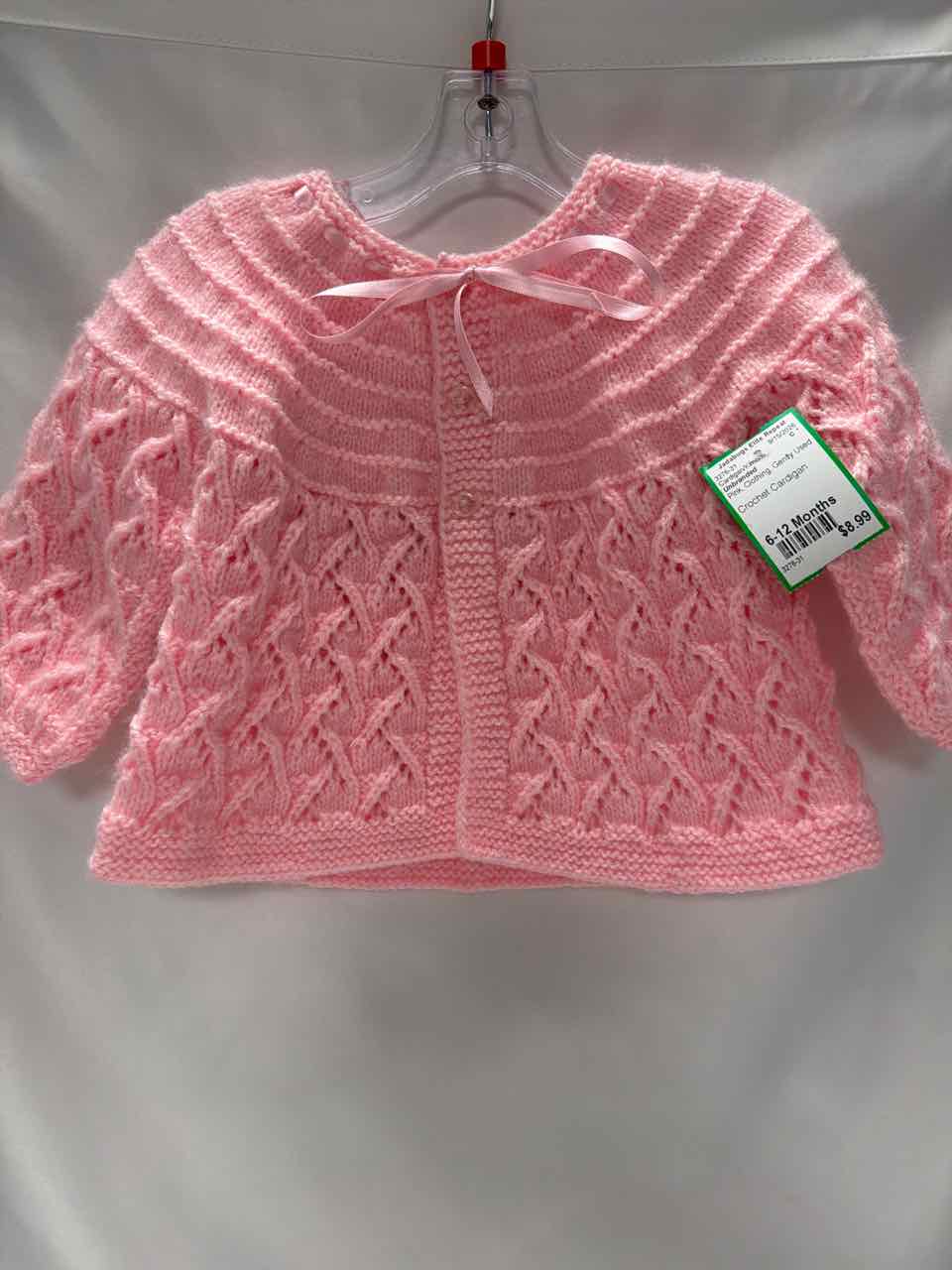 Unbranded Size 6-12 Months Pink Gently Used Cardigan/Kimono