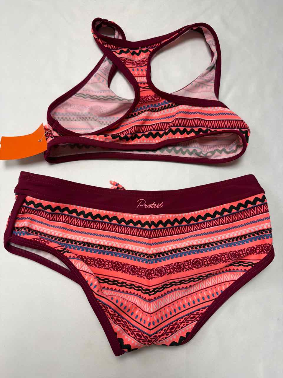 Protest Size 7/8 Orange Swimsuit- 2pc