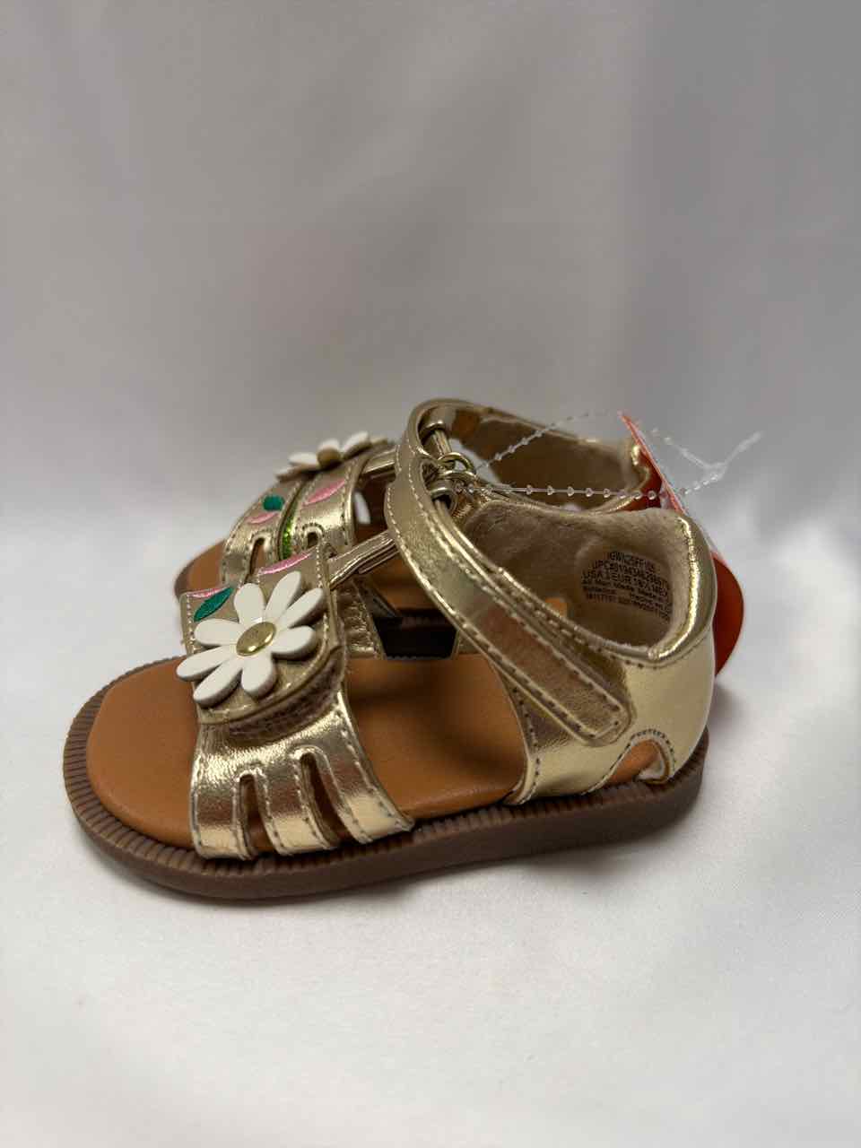 Wonder Nation Shoe Sizes 3C Gold Sandals