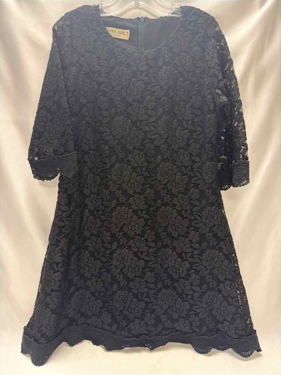 Size 7/8 Black Gently Used Dress- Formal