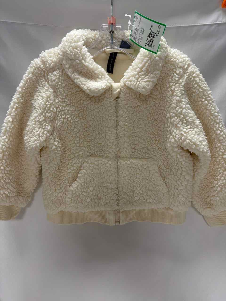 Janie and Jack Size 12-18 Months Ivory Gently Used Jacket- Casual