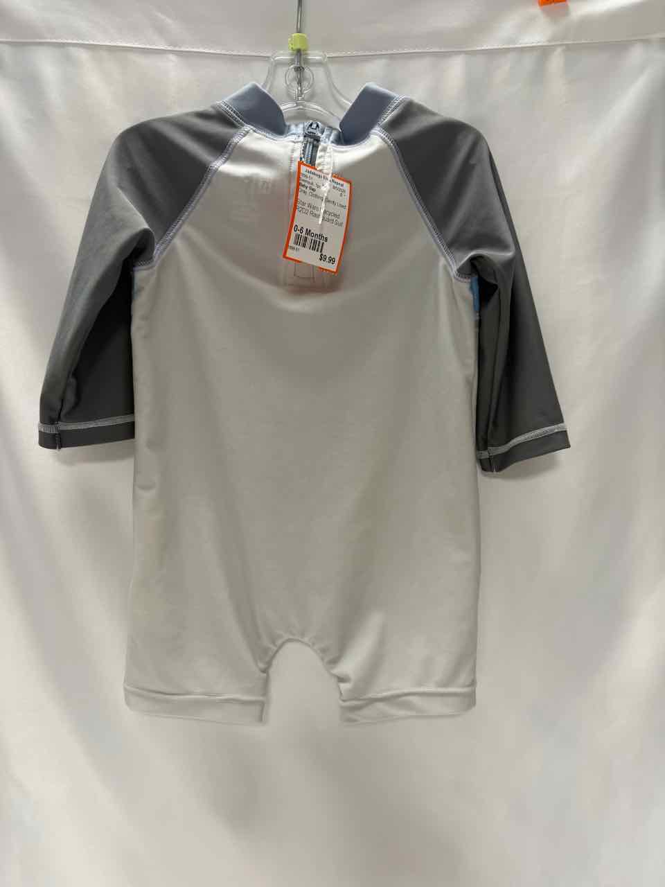 Baby Gap Size 0-6 Months Gray Gently Used Swimsuit- 1pc