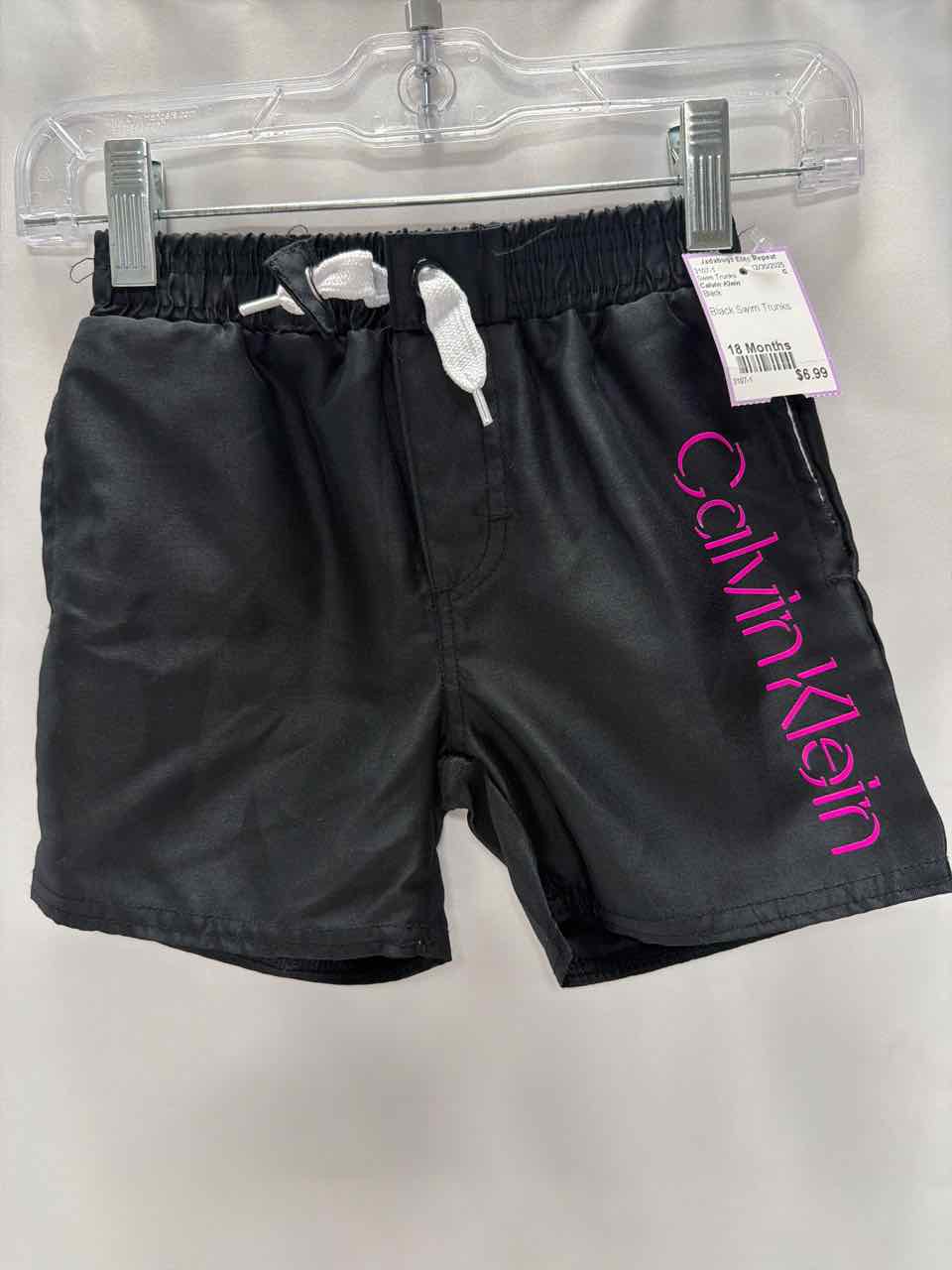 Calvin Klein Size 18 Months Black Swim Trunks