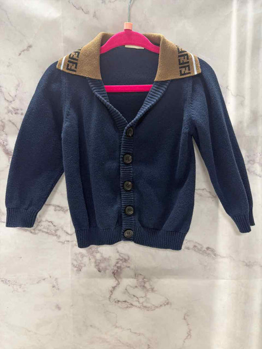 Fendi Size 12 Months Navy Cardigan/Kimono