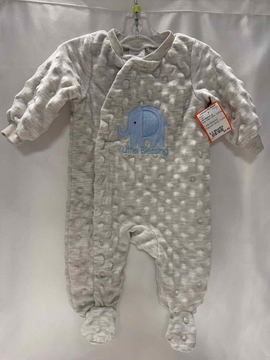 Little Beginnings Size 0-3 Months Gray Footie