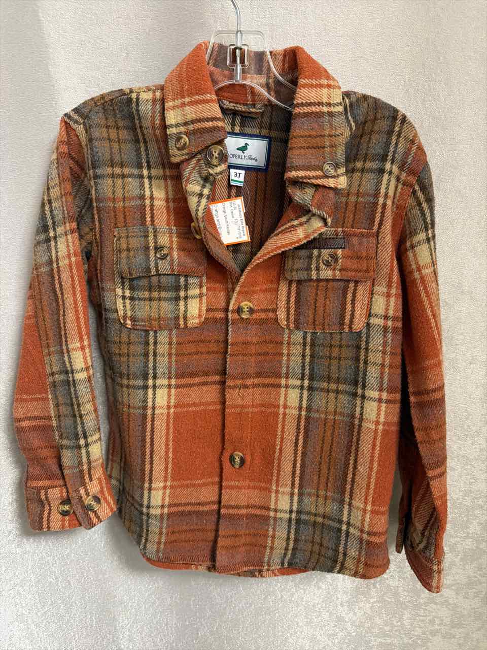 Size 3T Orange Shirt- Casual