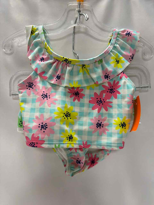 Little Me Size 24 Months Teal Swimsuit- 2pc