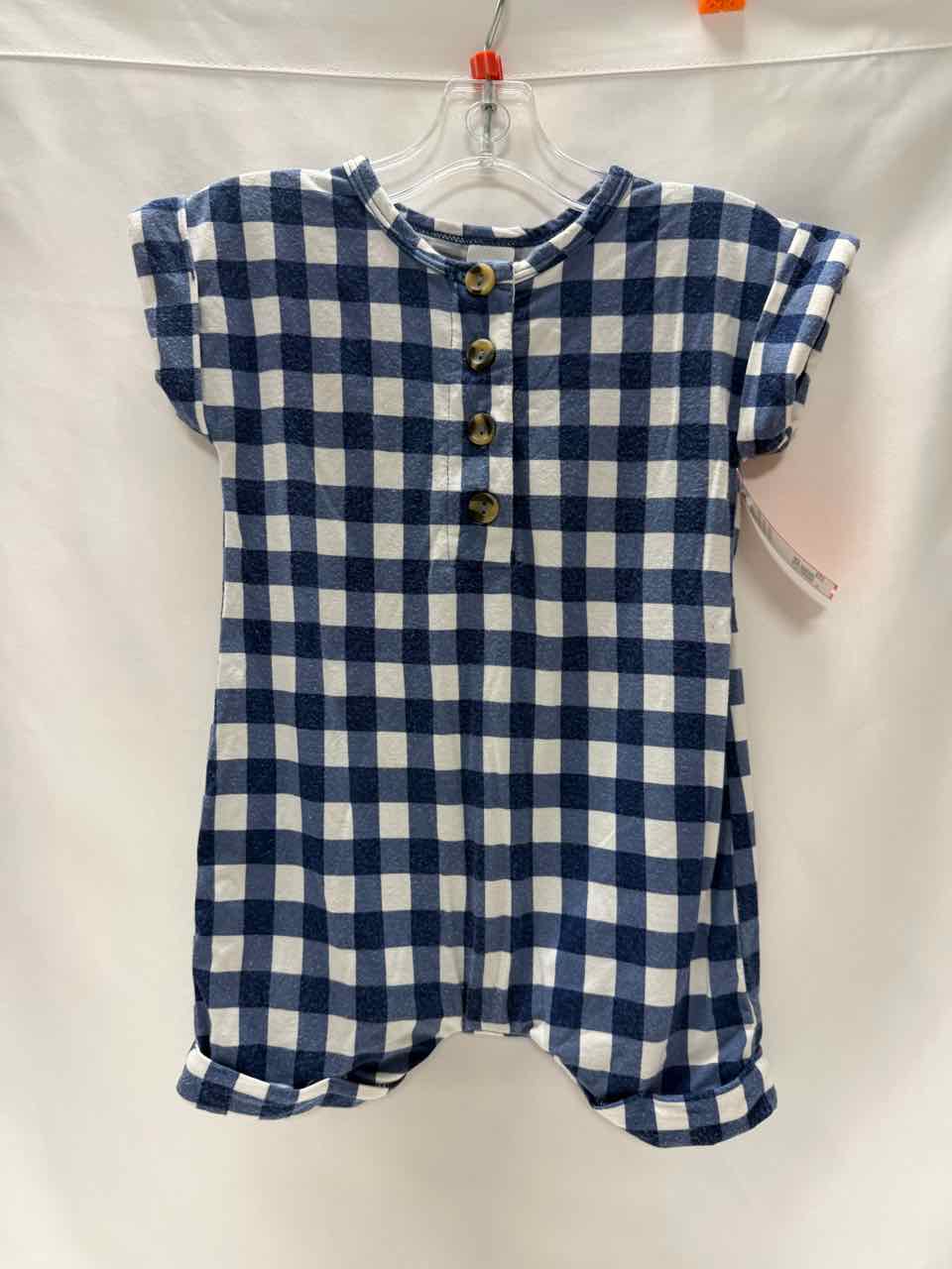 Lou Lou Size 6-12 Months Blue Gently Used Romper- Casual