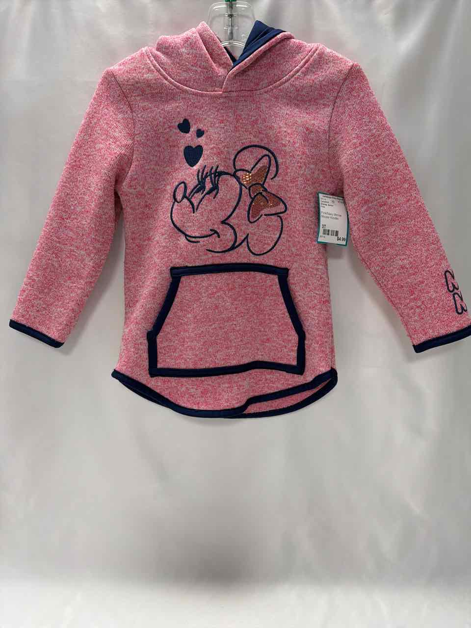 Disney Junior Size 3T Pink Sweatshirt