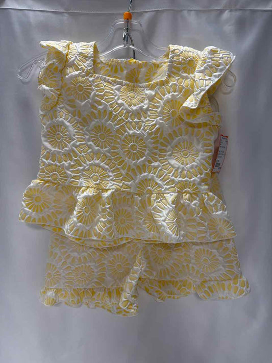 Shein Size 2T-3T Yellow Outfit -2pc