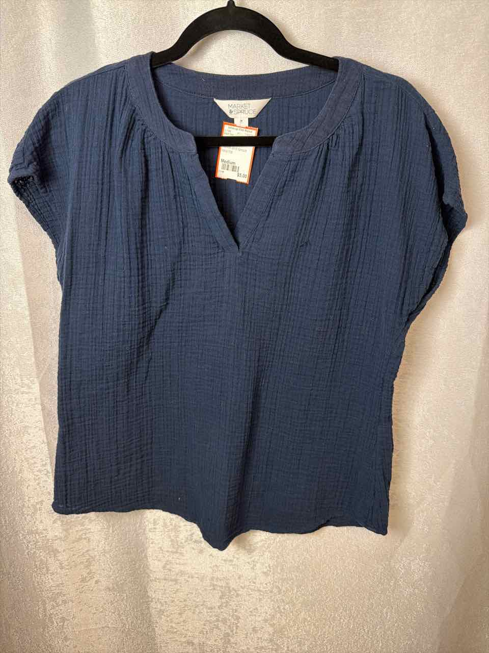 Size Medium Navy Adult Shirt