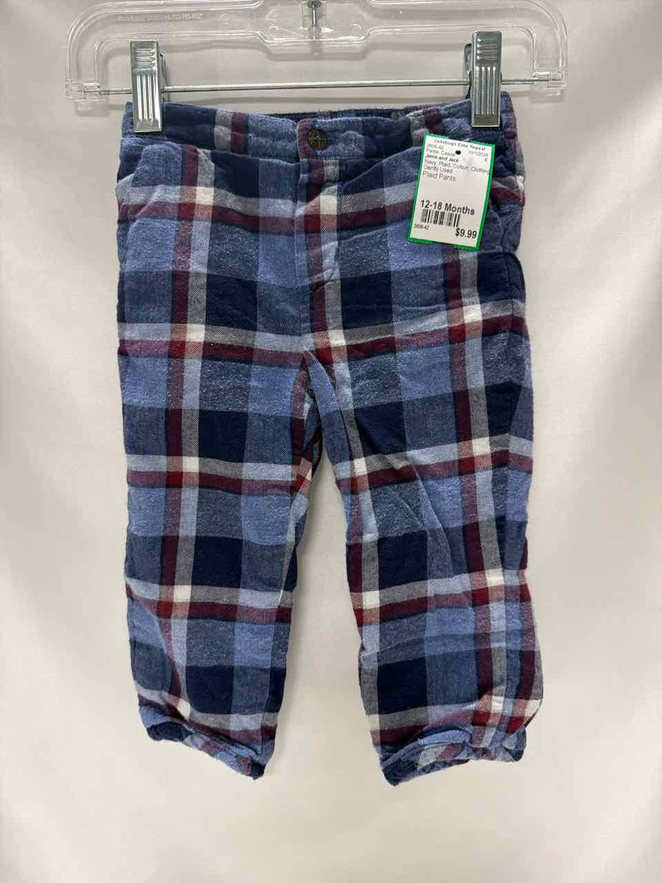 Janie and Jack Size 12-18 Months Navy Gently Used Pants- Casual