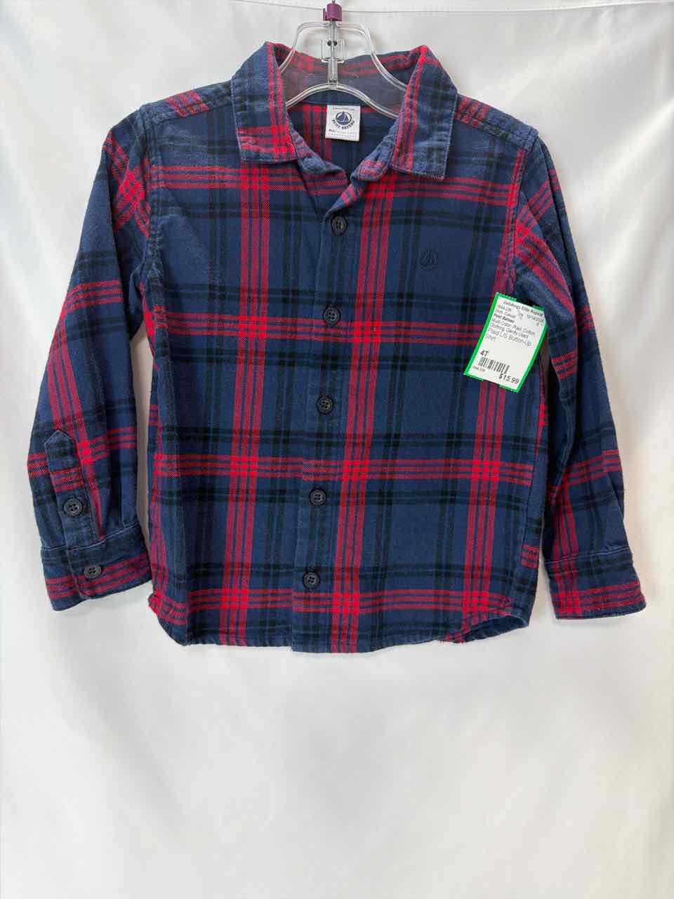 Petit Bateau Size 4T Multi-Color Gently Used Shirt- Casual