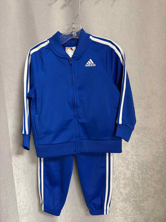 Adidas Size 24 Months Blue Outfit -2pc