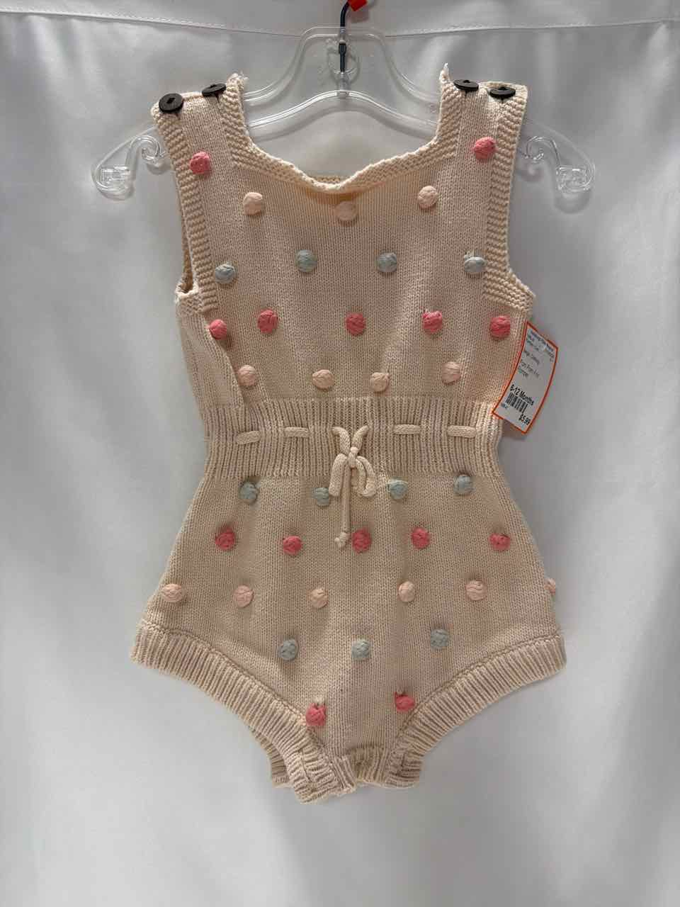 Size 6-12 Months Beige Romper- Casual