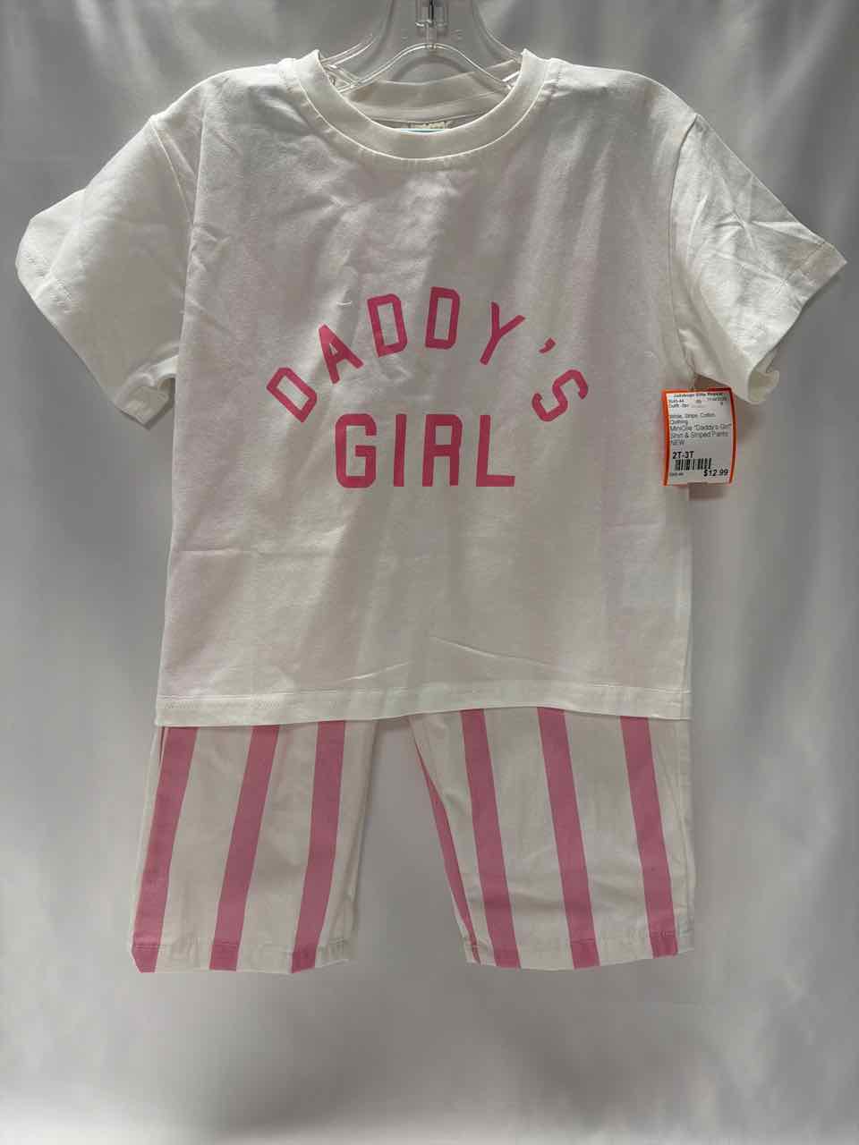 MiniOlie Size 2T-3T White Outfit -2pc