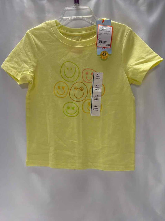 Cat & Jack Size 4T Yellow T-Shirt