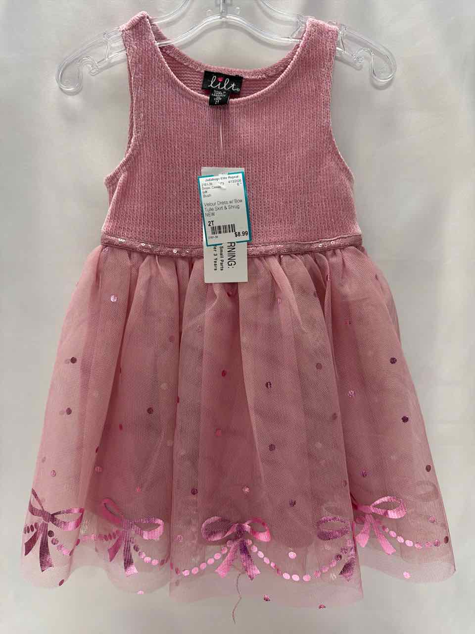 Lilt Size 2T Blush Dress- Casual