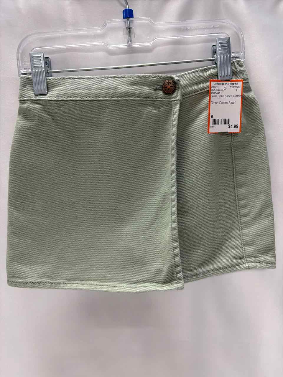 OshKosh Size 6 Green Skirt- Casual