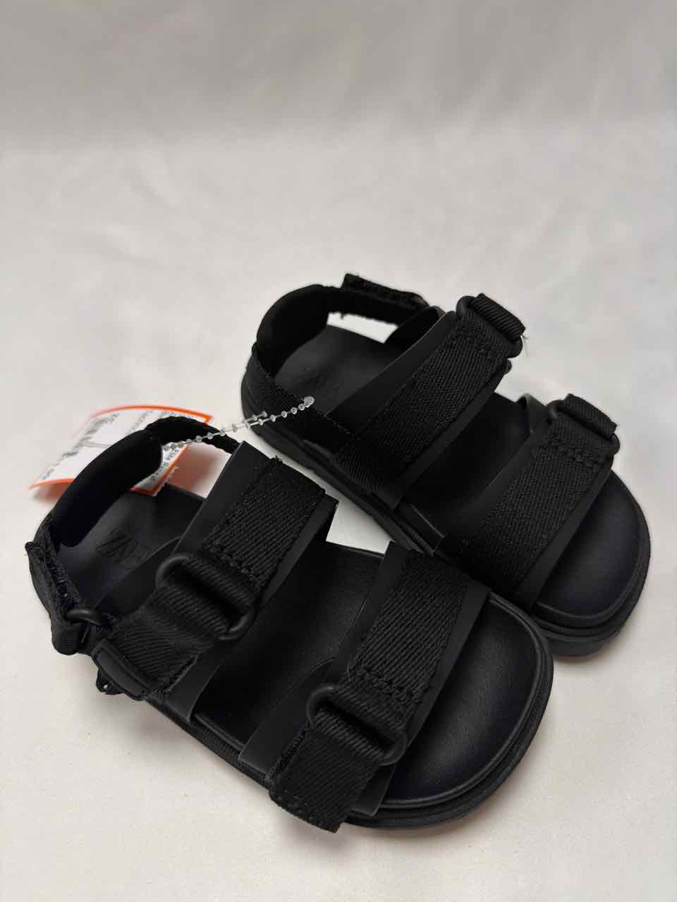 Zara Shoe Sizes 7C Black Gently Used Sandals