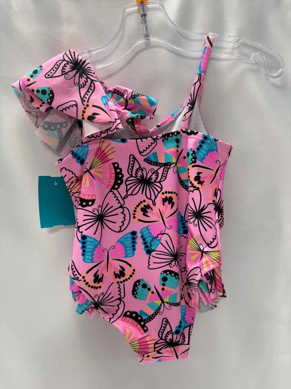 Flapdoodles Size 2T Pink Swimsuit- 1pc